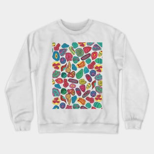 Gems, crystal stones pattern-Kika Crewneck Sweatshirt